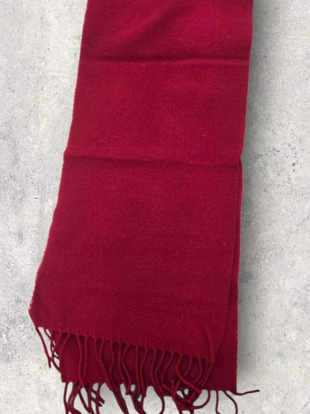 Fendi Red Wool Scarf. Unisex.